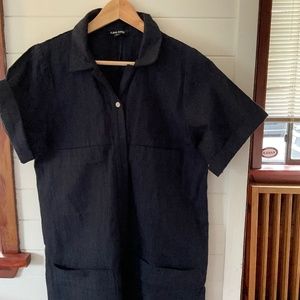 Ilana Kohn Mabel Jumpsuit. Linen/cotton Indigo.